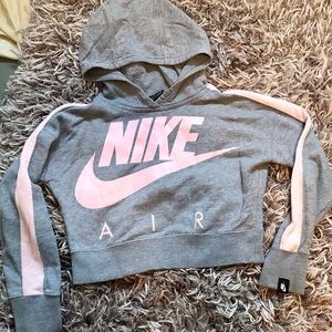Girls Nike crop top sweatshirt